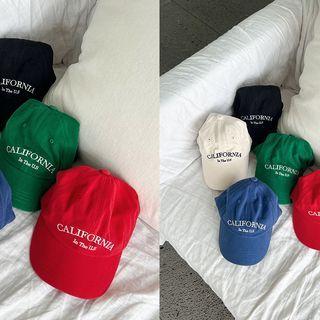 Letter Embroidery Colored Baseball Cap