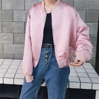 Hoop Zipper Baseball Jacket
