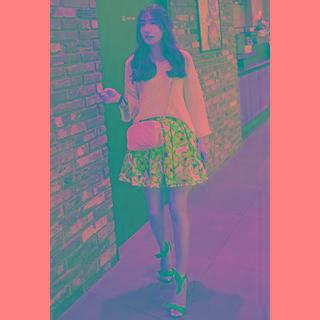 Pleated Floral-pattern Skirt