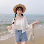 Button Lace Cardigan