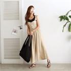 Tie-strap Buttoned Wide-leg Jumpsuit