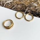Band Ring Set (3 Pcs) Gold - One Size