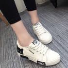 Cat Faux-leather Lace-up Sneakers