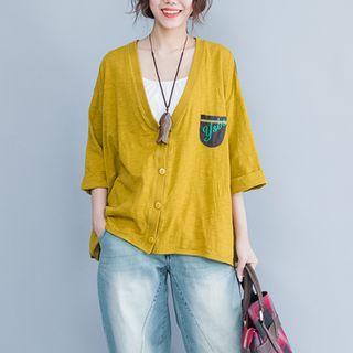 Printed 3/4 Sleeve Jacket
