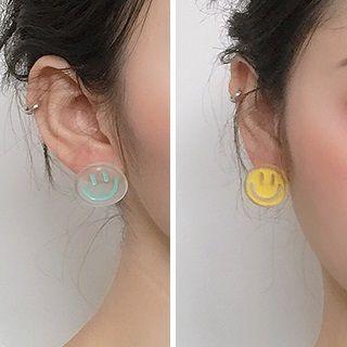 Non-matching Acrylic Smiley Earring