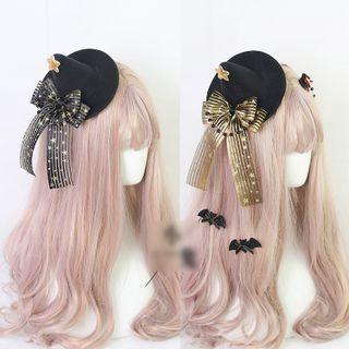 Bow-accent Witch Hat Hair Clip