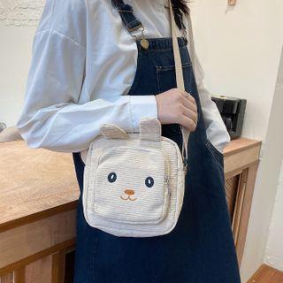 Corduroy Rabbit Crossbody Bag