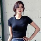 Plain Short-sleeve Quick Dry T-shirt