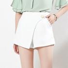 High-waist Asymmetric Wide-leg Shorts