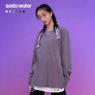 Long-sleeve Loose T-shirt In 6 Colors