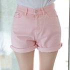 Pastel-color Cotton Shorts