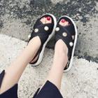 Embellished Slingback Platform Sandals