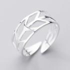 Cutout Open Ring S925 Silver - As Shown In Figure - One Size