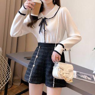 Set: Knit Blouse + Shorts