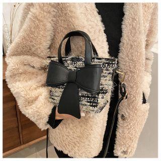 Ribbon Fringed Bucket Bag