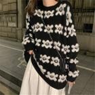 Flower Print Sweater / Camisole