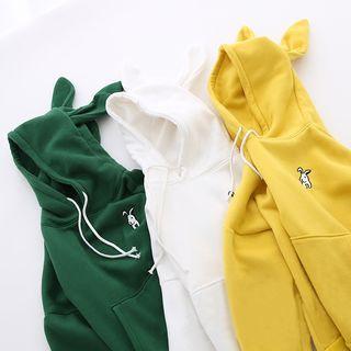 Ear Embroidered Hoodie