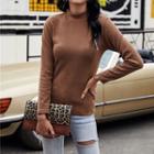 Plain Log-sleeve T-shirt