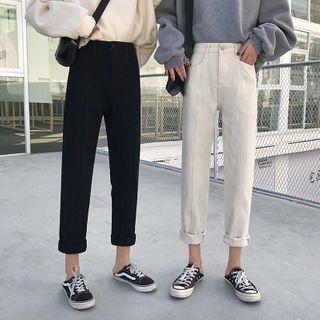 Cropped Straight Leg Jeans Belt - S
