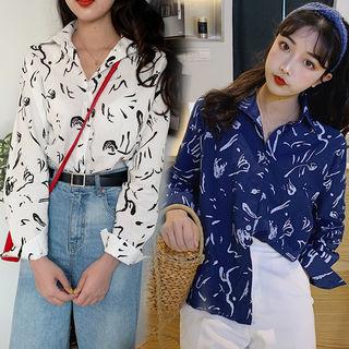 Pattern Dip-back Shirt