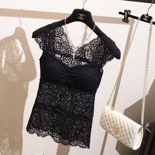 Padded Lace Tank Top