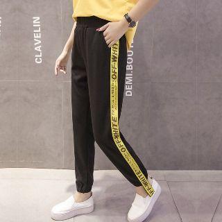 Lettering Side Sweatpants