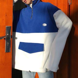 Half-zip Color Block Pullover