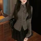 Plain Shirred Shirt