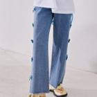 Bow Straight Leg Jeans