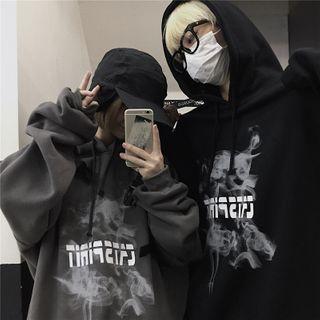 Couple Matching Smoke Print Hoodie