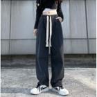 Drawstring-waist Loose Fit Jeans
