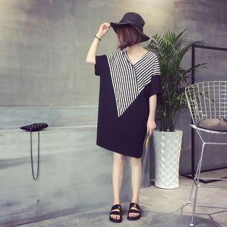 V-neck Striped Tunic