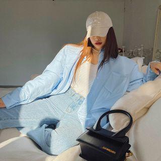 Pastel Loose-fit Padded Shirt