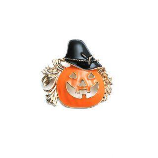Pumpkin Glaze Alloy Brooch Tangerine - One Size