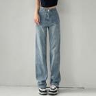 Distressed Pocket Shift Jeans