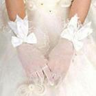 Ribbon Lace Wedding Gloves