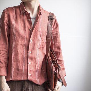 Striped Pocket-front Shirt
