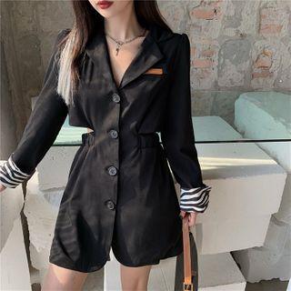 Cutout Waist Blazer