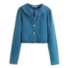 Doll-collar Denim Jacket