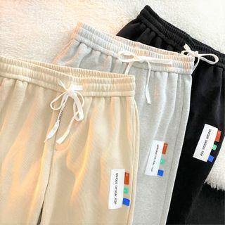 High Waist Applique Sweatpants