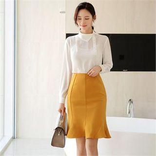 Tall Size Tulip-hem Skirt