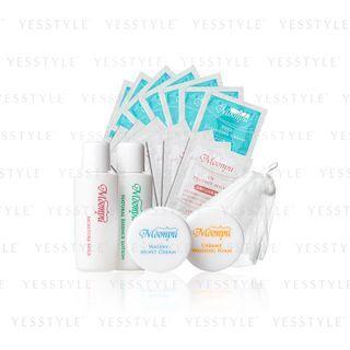 Moonyu - Trial Set: Foam 4.5g + Lotion 10ml + Milk 10ml + Cream 4.5g + Washing Net 5 Pcs