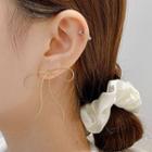 Bow Alloy Earring E2747 - 1 Pair - Gold - One Size