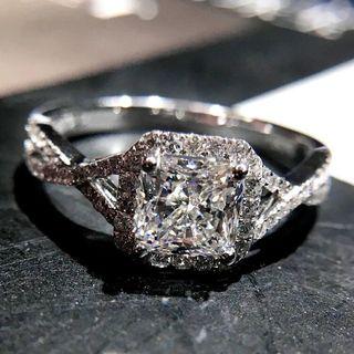 Square Rhinestone Ring