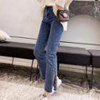 Beaded Crop Boot-cut Jeans