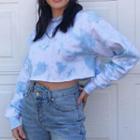 Tie-dyed Cropped Pullover