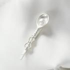 Spoon Hair Clip 348 - Silver - One Size
