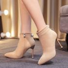 Pointy Toe High-heel Ankle Boots