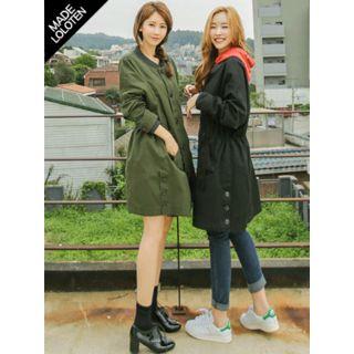 Button-detail Cotton Parka