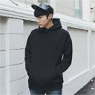 Hooded Buttoned-neck Pullover